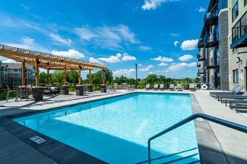 Outdoor pool and sun deck